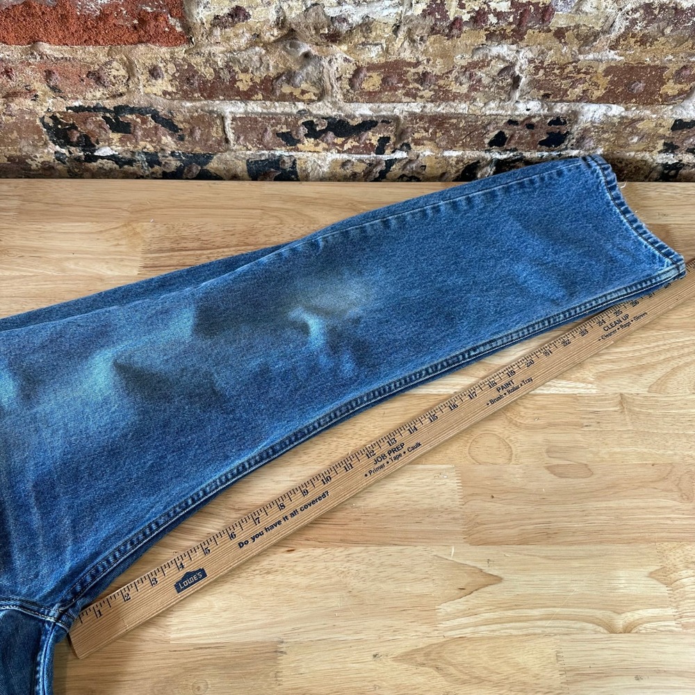Levis 505 Jeans Mens 38x30 Regular Zip fly Blue denim Levi's - Picture 12 of 16
